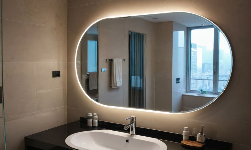 Bathroom with Backlit Mirror